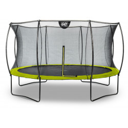 Trampoliini Exit Silhouette, 366cm, lime, sis. turvaverkko