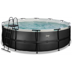 Uima-allassetti Exit Black Leather, ø450cm, 12V, musta