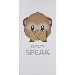 Akustiikkataulu Fibrotech Art Acoustic Don't Speak Abe, 9x600x1200mm, valkoinen