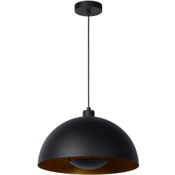 Riippuvalaisin Lucide Siemon Ø40cm, musta