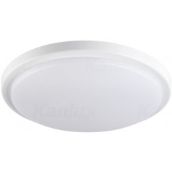 LED-kattovalaisin Kanlux Orte, liiketunnistimella, IP54, Ø25cm, valkoinen