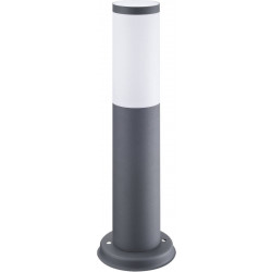 Pylväsvalaisin Polux Oslo matala, 20W, 230V, IP44, Ø 76 mm, harmaa