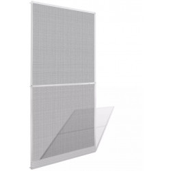 Saranoitu hyönteisverho oveen, 100x215 cm, valkoinen