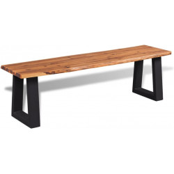 Penkki kiinteä akaasiapuu 160 cm