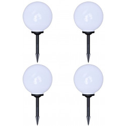 Ulkolamput polulle, 4 kpl, LED, 30 cm maapiikillä