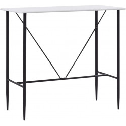 Baaripöytä valkoinen 120x60x110 cm mdf