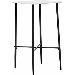 Baaripöytä valkoinen 60x60x111 cm mdf
