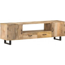 Tv-taso 160x30x45 cm täysi mangopuu