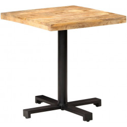 Bistropöytä neliö 70x70x75 cm karkea mangopuu
