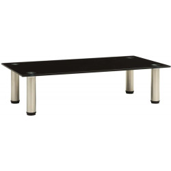 Tv-taso musta 60x35x17 cm karkaistu lasi