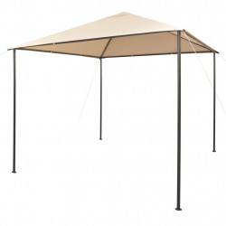 Puutarhakatos/paviljonki 3x3, teräs, beige