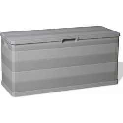 Puutarhan säilytyslaatikko, 117x45x56 cm, harmaa