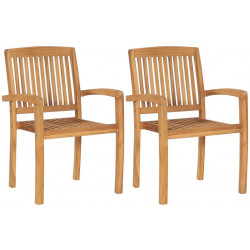 Pinottavat puutarhan ruokatuolit 2 kpl, 60x57.5x90 cm, tiikki
