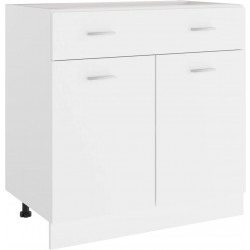 Alalipastokaappi valkoinen 80x46x81,5 cm lastulevy