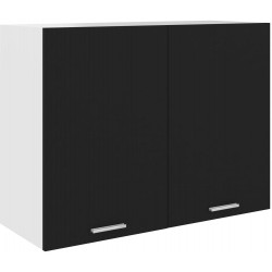 Seinäkaappi musta 80x31x60 cm lastulevy