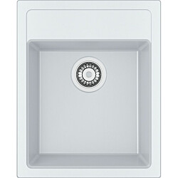 Keittiöallas Franke Sirius SID 610-40 430x530mm Tectonite valkoinen hanalipalla