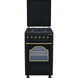 Kaasuliesi Schlosser FS5406MAZDR sähköuunilla, 50cm, musta