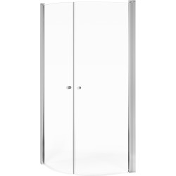 Suihkunurkka Gustavsberg Round, 800x900 mm, kirkas lasi
