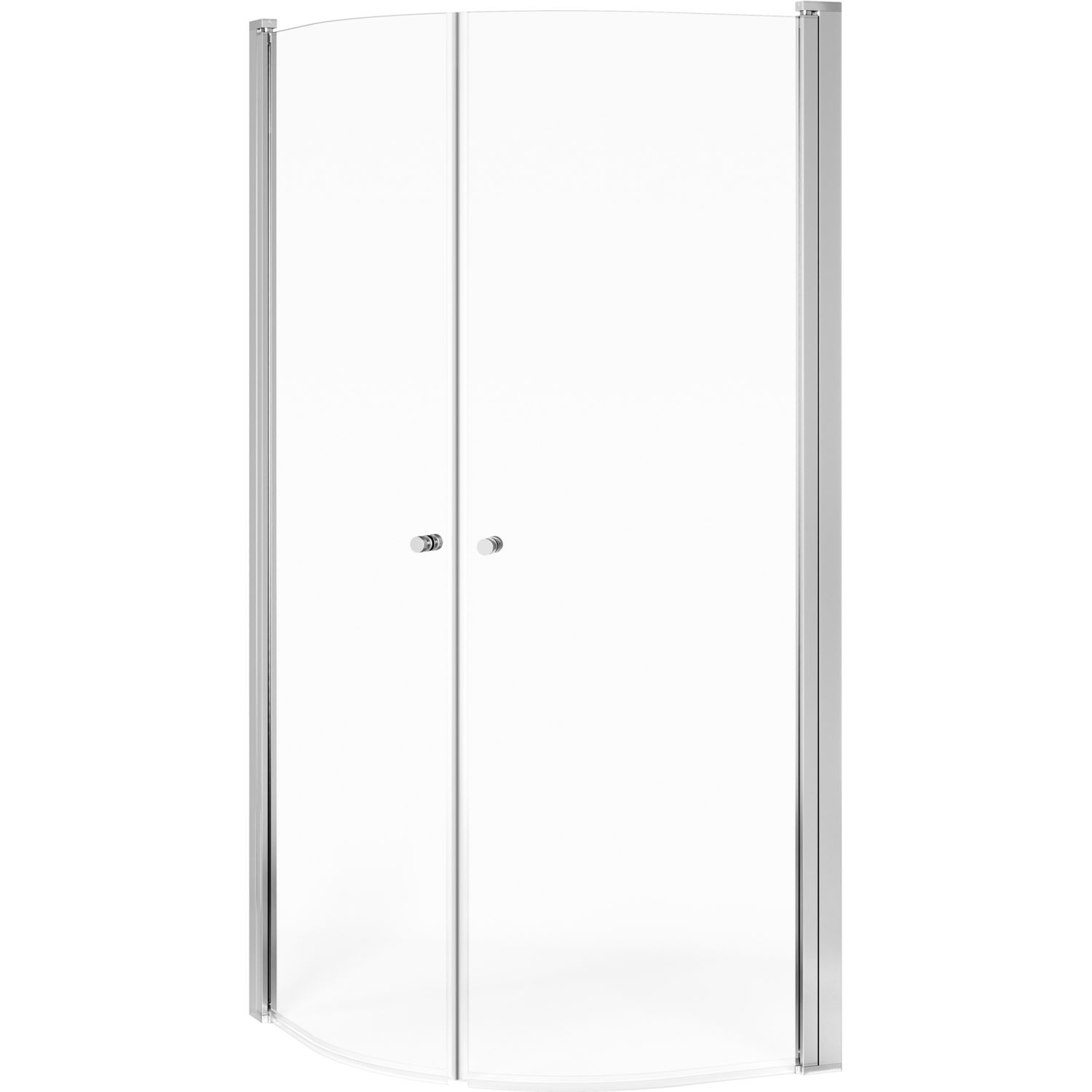 Suihkunurkka Gustavsberg Round, 900x900 mm, kirkas lasi