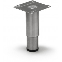 Kalustejalka Grip Rim, 80-130mm, harjattu ruostumaton teräs
