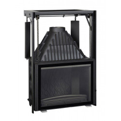 Takkasydän Invicta 800 Grande Angle, hissiluukku, 14 kW, 202 kg