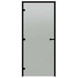 Lasiovi Harvia Black Line, 9x19, alumiinikarmi, satiini