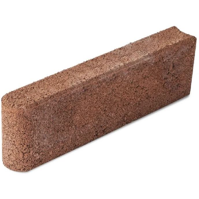 Nurmikon reunakivi HB-Betoni G, 400x60x120mm, punainen