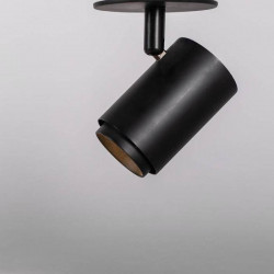 LED-kattovalaisin Hide-a-lite Focus Spot Micro, 3000K, musta