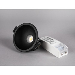 LED-alasvalo Hide-a-lite Globe G2 Recessed, 2700K, musta