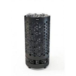 Sähkökiuas Helo Ringo black 60 STJ WT, 6kW, 5-9m³, manuaalitäyttö, kiinteä ohjaus