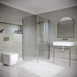 Suihkunurkka Hietakari Classic 146, 805x802mm, harmaa profiili, kirkas lasi