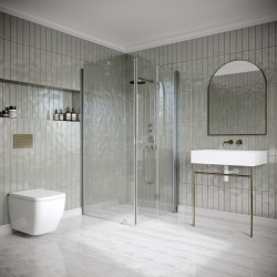 Suihkunurkka Hietakari Classic 147, 795x702mm, harmaa profiili, kirkas lasi