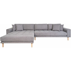 Divaanisohva House Nordic Lido, 3-istuttava, vasen, vaaleanharmaa