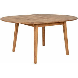 Jatkettava ruokapöytä House Nordic Metz, ø118x118-158cm, vaaleanruskea