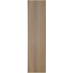 Akustiikkalevy House Nordic, 2400x600x22mm, rimapaneeli, vaaleanruskea