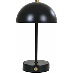 Ladattava pöytävalaisin House Nordic Holt, ø15cm, sisäkäyttöön, musta/messinki