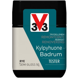 Remontointimaali kylpyhuone V33, puolikiiltävä, tester, 75ml, rye