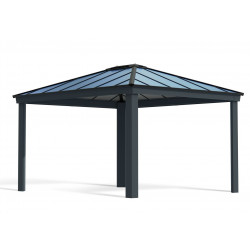 Paviljonki Palram-Canopia Dallas 4300, 3.6x4.3m, 15.5m², harmaa