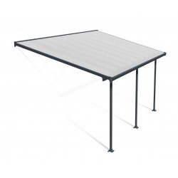 Terassikatos Palram-Canopia Feria, 3x5.5m, harmaa/kirkas