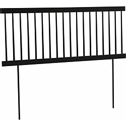 Sängynpääty Huoku Reino, säädettävä korkeus, 180cm, musta