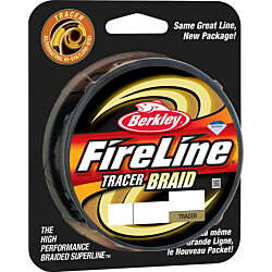 Kuitusiima FireLine Tracer Braid 0.16mm 110m Smoke/Flamegreen