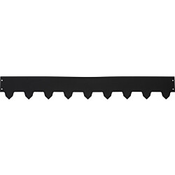 Nurmenreunalista Västbogalvanoitu/musta 3x119cm korkeus 16cm