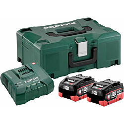 Akku ja laturi Metabo 18V 2x8,0 Ah LiHD ASC Ultra Metaloc