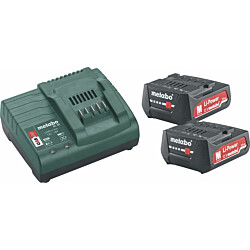 Akkupaketti Metabo 12V 2x2.0 Ah laturilla SC 30