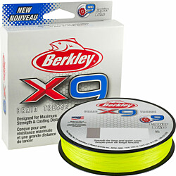 Kuitusiima Berkley X9 0.17mm 2000m Liekinvihreä