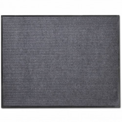 Harmaa pvc ovimatto 90 x 150 cm