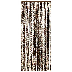 Hyönteisverho ruskea ja valkoinen 56x185 cm chenille