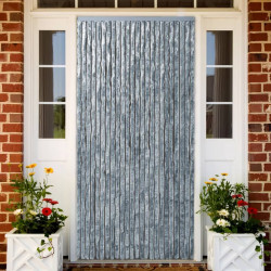 Hyönteisverho valkoinen ja harmaa 100x220 cm chenille