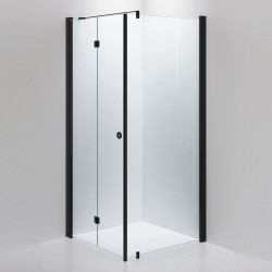 Suihkunurkka INR LINC 13 Flex, 80x70cm, kirkas lasi, musta profiili, vasen