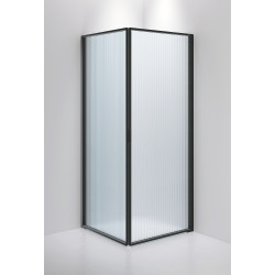 Suihkunurkka INR Edge 12, 900x900 mm, Sway-lasi, musta profiili